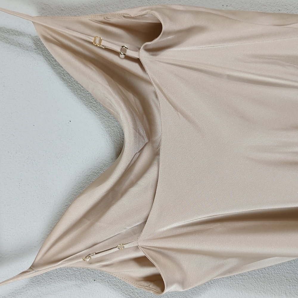 Show Me Your Mumu Verona Cowl Dress Womens Medium Champagne Golden 3 - Picture 11 of 16
